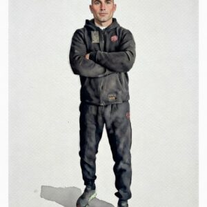 Chándal All Black – Black & Orange